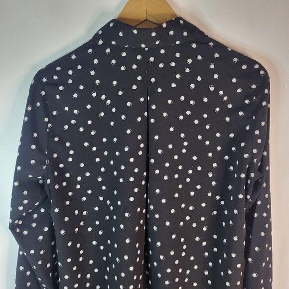 Van Heusen Black Polka Dot Button-Up Shirt - Picture 4 of 11